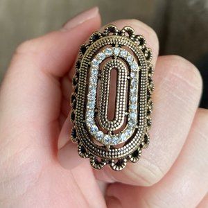 NEW! High Quality Vintage gold plated ring